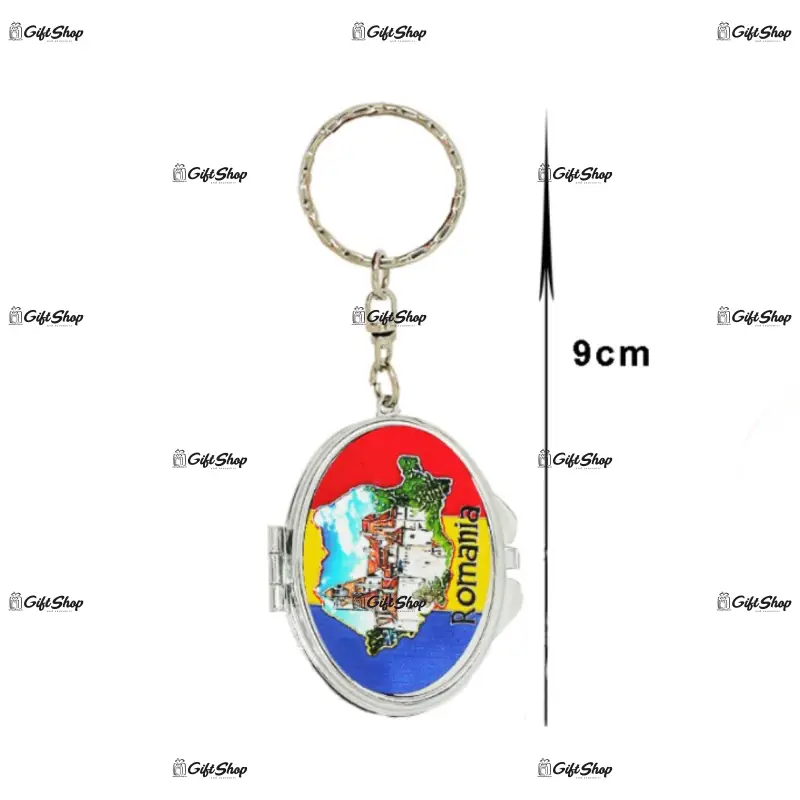 Breloc oglinda realizat din metal – design romania b